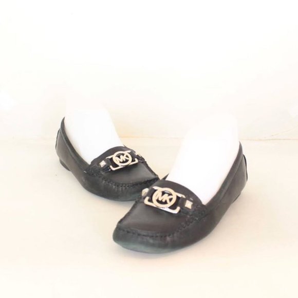MICHAEL KORS Black Leather Loafers - Picture 1 of 6